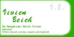 vivien beich business card